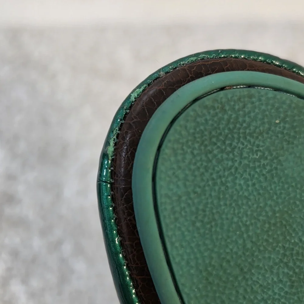 Tieks Emerald Green Patent Ballet Flats Size 7 GUC No Box Full-Grain Leather